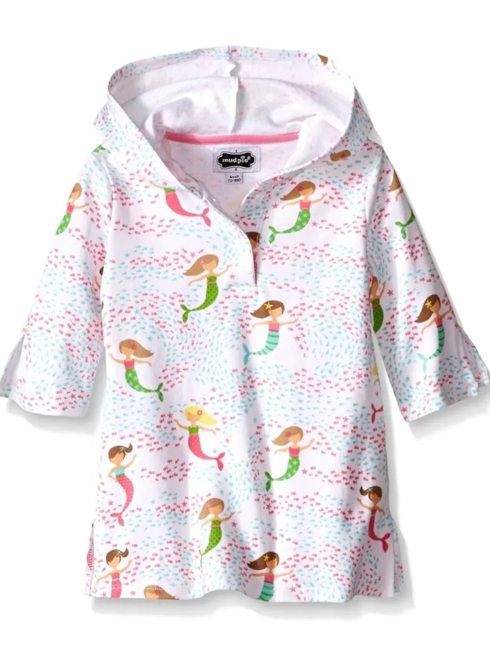 Mud Pie | Baby Mermaid Cover-Up, Multi | Size Small 12-18 Months